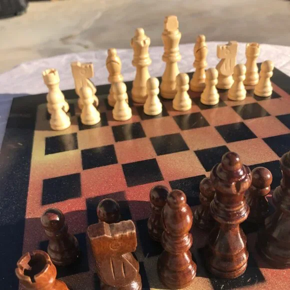 Chess Set - Rusting Bronze - Picture 2 of 10
